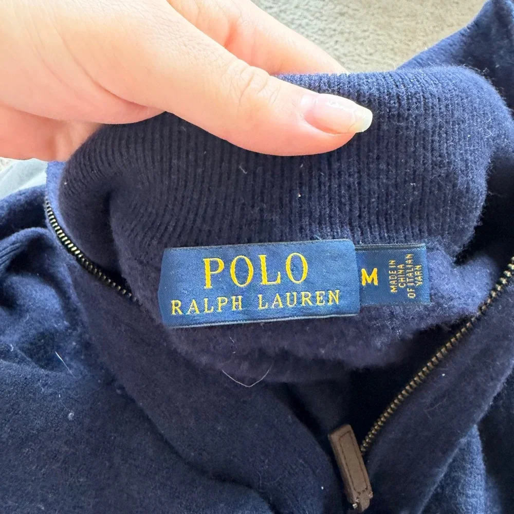 Polo Ralph Lauren Merino Wool Quarter Zip Size Medium